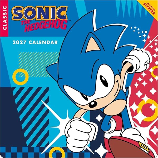 Amazon.com: Sonic the Hedgehog 35th Anniversary 2026 Wall Calendar